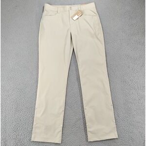 Eddie Bauer Pant Women 12 Beige Sightscape Horizon Convertible RollUp Hiking NEW
